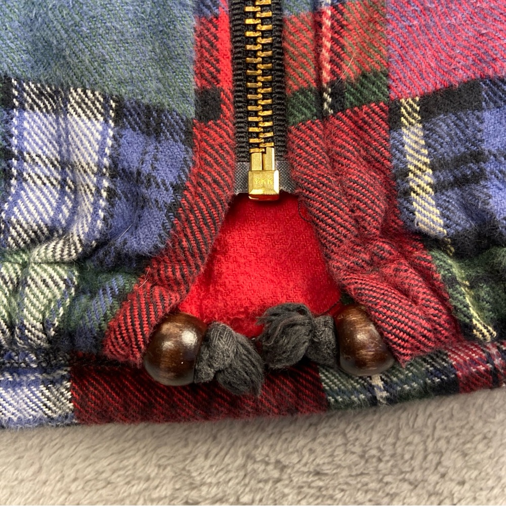Vintage Vermont Flannel Co Jacket Full Zip Patchwork Granny Square Men’s Small - Picture 4 of 10